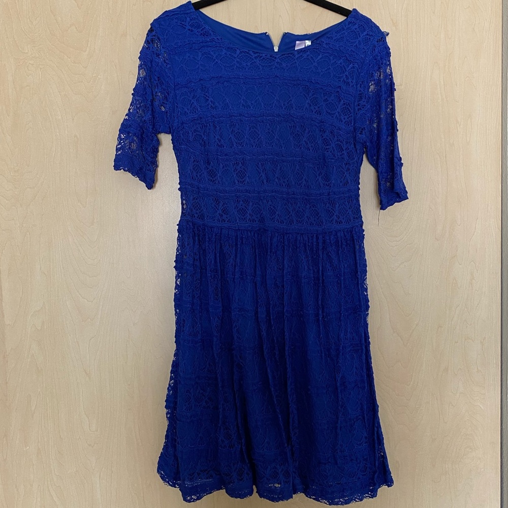 Royal Blue Lace Dress